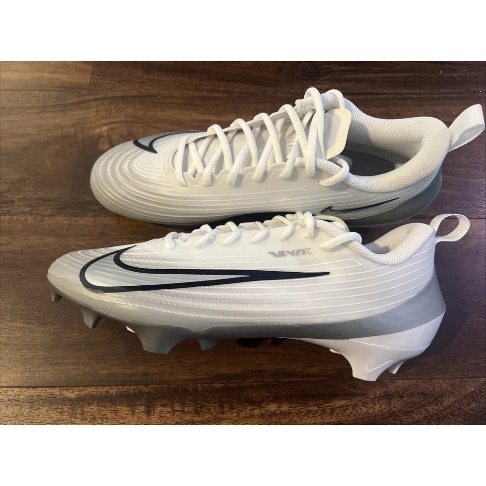New Nike Mens Vapor Speed 3 Football Cleats Size 10 White Black Gray